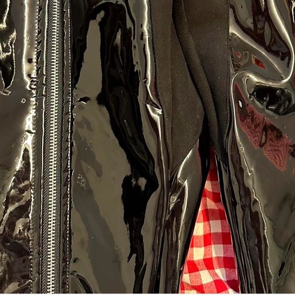 🖤🔥 Danielle Guizio Black Patent/Vinyl Zip Pants - Size 4 🔥🖤 - Picture 5 of 6